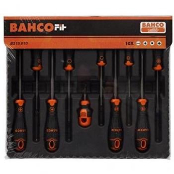 Bahco B219.010 - Juego Bahcofit 10Pzs Recta/Pl/Ph/Pz/Robertson