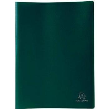 Exacompta 8563E - Carpeta de 60 fundas PVC, A4, color verde