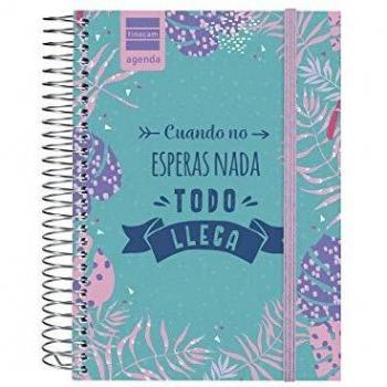 Agenda Escolar Finocam 2019-2020 Vista Diaria Floral 1 Día Página
