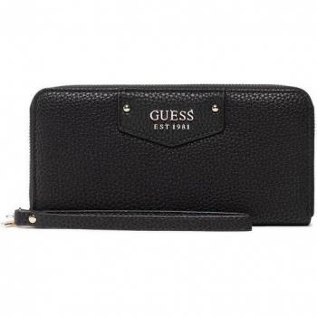 Guess Brenton Eco Wallet EVG839046, Women's Wallet & Cardholder, Black, Size: ONE SIZE, Elegant Black Wallet with Multiple Compartments