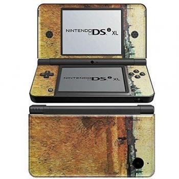 Colección 128, personalizado Console Nintendo DS Lite, 3ds, 3DS XL, Wii U Wrap Faceplates Decal Vinyl piel adhesivo pegatina skin protector Van Gogh - Wheat Field With A View Of Arles Nintendo DSi XL Skin.
