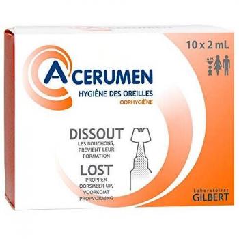 Solución Auditiva A-Cerumen Gilbert, Caja de 10 Unidades x 2 ml