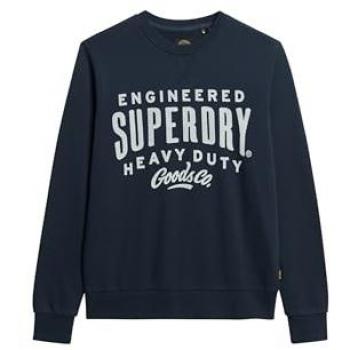 Sudadera de Trabajo Machined Goods para Hombre en Negro, Algodón, Casual, Talla S