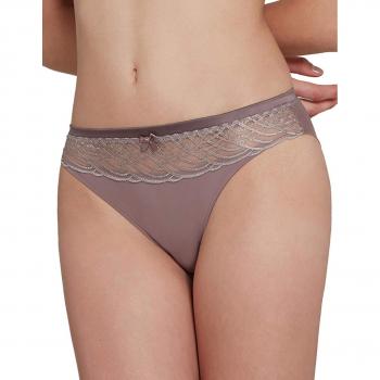 Lou 02268-107 Women's Graphic Moon Taupe Solid Colour Briefs Knickers Bikini Xxlarge