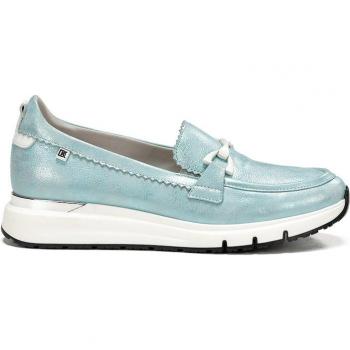 Dorking by Fluchos - Mocasines de mujer en piel D9047-LGSU con adorno