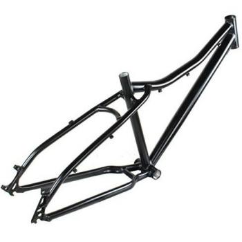Marco + Tenedor fatbike aluminio negro mate 42 cm 26 pulgadas