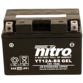 Nitro yt12 a de BS Gel – N- yt12 a de BS Gel AGM cerrado, color negro, talla NA