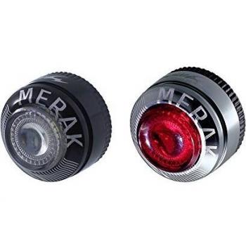 Juego de luces recargables USB delantera y trasera para bicicleta Moon Merak C1