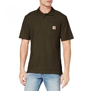 Polo de Manga Corta Carhartt Contractors Work Pocket Loose Fit Verde (S)