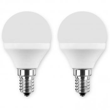 Lámpara LED Mini Globo E14 5W 470 lm 2700K Paquete Doble