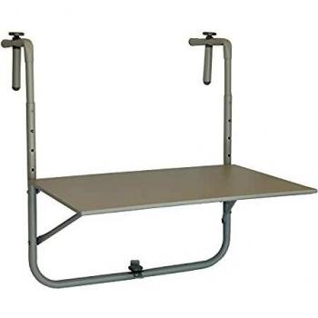 Mesa Balconera Exterior Gris 60x43x55 cm