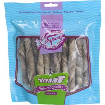 Braaaf Salmon Sticks Dog Treats - Special Price Pack - 2 x 175g (24 cm total length)