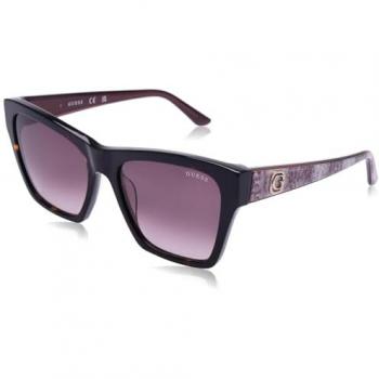Guess GU00113 Stylish Polarized Sunglasses for Women, Dark Havana/Gradient Brown, 55mm