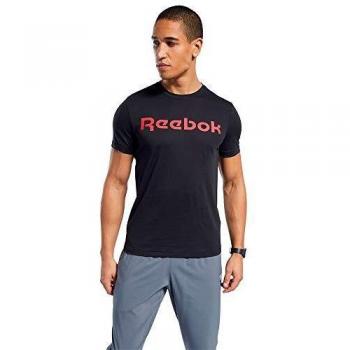 Reebok GS Linear Read tee Camiseta, Hombre, Negro, 2XL