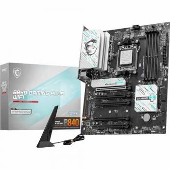 Placa Base MSI B840 GAMING PLUS WIFI ATX AM5 con DDR5, M.2 PCIe 4.0, USB-C y Wi-Fi 7