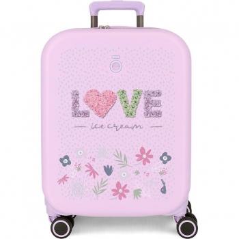 Maleta de cabina Enso Love Ice Cream rígida 55cm lila