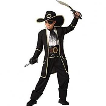 Disfraz de Pirata para Niños 10-12 Años - Color Negro