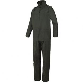 Indust.starter - Conjunto impermeable poliester pvc talla xl verde