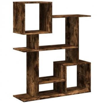 Librería divisora madera ingeniería roble ahumado 92x29x112 cm Marrón