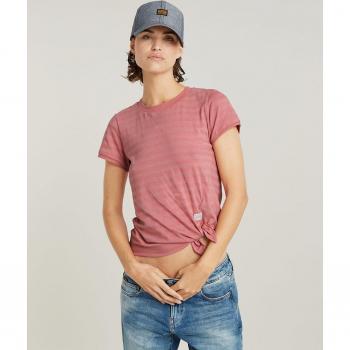 Top Regular Knotted Rosa para Mujer - G-Star Raw, Casual, Algodón, Sin mangas/Tirantes, XS