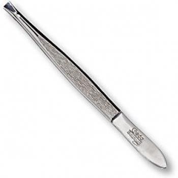 Pinzas de Depilar Curvas Credo C-8 Profesional con Acero Inoxidable y Diseño Ergonómico