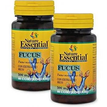 Nature Essential | Fucus 500 mg | 60 Comprimidos | Ayuda a Combatir la Celulitis | Ideal para Dietas de Adelgazamiento | Ayuda a la Digestión | Efecto Diurético