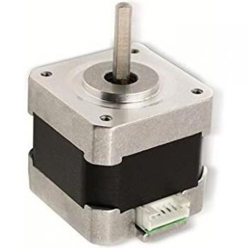 Motor paso a paso NEMA 14, 1.8°, 0.4 A, 12 V, par motor: 0.1 Nm, diámetro de eje: 5 mm