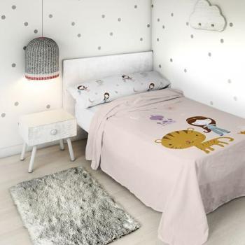 Juego de Sábanas 100% Algodón Mil Una Noches para Cama de 90 cm