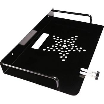 Soporte de estante de aluminio para montaje en pared, ideal para DVD, TV Box, enrutador y Mini PC