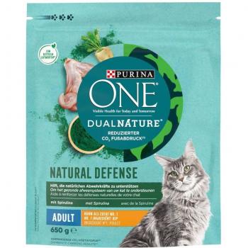 Purina ONE Dual Nature Adult con pollo y espirulina - 2 x 650 g