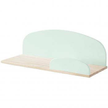 Estante de pared Kiddy madera verde menta 65 cm Vipack, material MDF y pino, dimensiones 60 x 20 x 25 cm