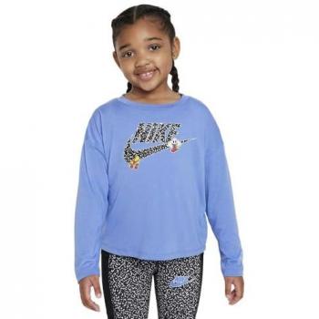 Camiseta de Manga Larga Knit para Niños Nike Color Púrpura