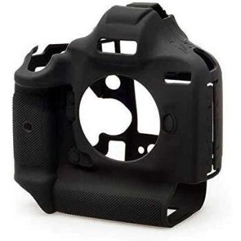easycover Silicone Camera Armor Skin compatible with Canon EOS 1Dx MkIII MkII MkI DSLR. Black Case.