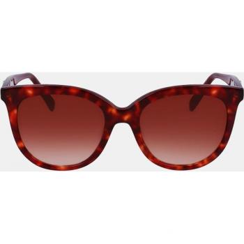 Longchamp Cat Eye Sunglasses for Women in Red Havana Tortoise