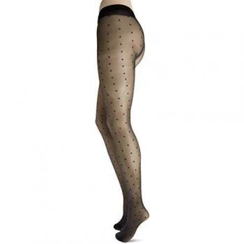 Dim Signature Panty Plumetis Medias, Negro