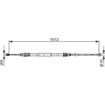 Cable de freno de mano BOSCH 1 987 477 987