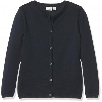 NAME IT Nitvaminica Ls Knit Card F Nmt Noos, Chaqueta Punto para Niñas, Azul