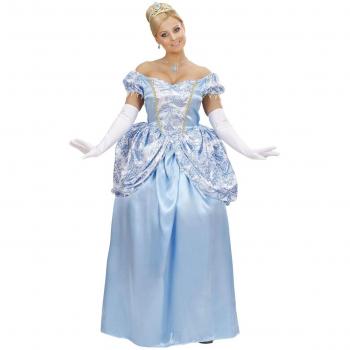 Disfraz de Princesa Encantadora Azul Claro para mujer (Widmann)