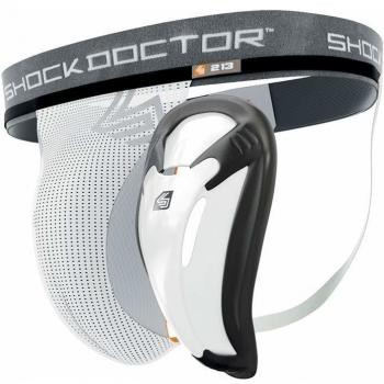 Shock Doctor Tiefschutz Core Supporter Bioflex Cup - Material de entrenamiento para hockey sobre hielo, copa L/Adulto , color blanco, talla: S