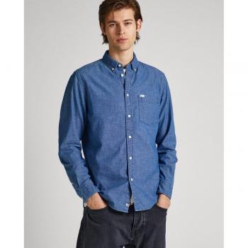 Camisa Pepe Jeans Cranmore Regular Fit Azul para Hombre
