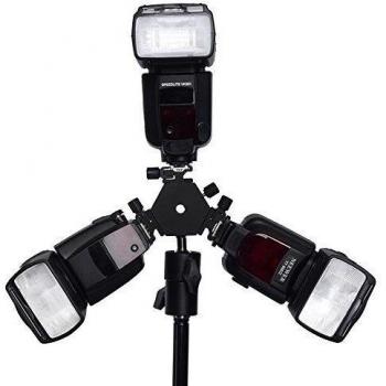 Neewer - 3 Modo Soporte de Flash Giratorio de Montaje de Zapata Flash con Soporte de Paraguas para Nikon Canon Pentax Sigma, Negro