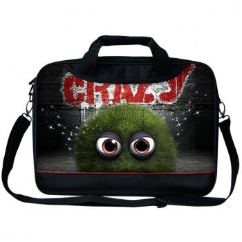 Luxburg® 13 -17 Pulgadas – Funda de Piel Correa para el Hombro para Ordenador portátil Bolsa de Transporte con asa. Diferentes Diseños y tamaños Disponibles. Crazy 17 Pulgadas