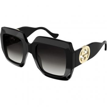 Gucci GG1022S Col. 006 Women's Square Black Sunglasses