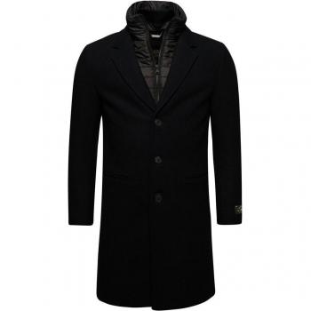Superdry Men's 2-in-1 Wool City Coat - Black