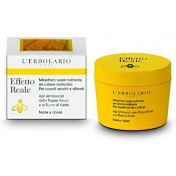 L'Erbolario Effetto Reale Mask Super Nourishing with Restoring Action for Dry and Damaged Hair