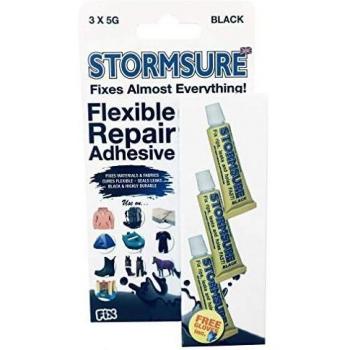 Stormsure Flexible Repair Adhesive 3x5g Black