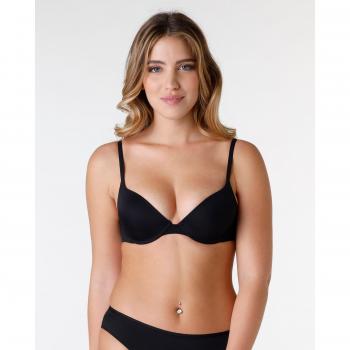 Wonderbra Sujetador T-shirt Ultimate Silhouette Micro push up con aros y relleno 9443 90 C Negro