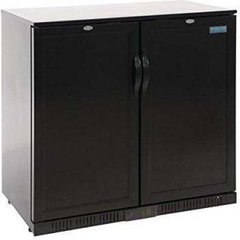 Polar Back enfriador de barra doble sólido con bisagras puerta nevera frigorífico de pantalla comerciales