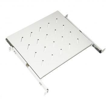 Ripiano Universal Extraíble para Armario Rack 19 1U, Profundidad 350mm, Color Gris, Capacidad de Carga 40kg
