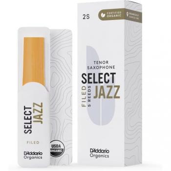 D'Addario Organic Select Jazz Tenor Saxophone Reeds 2 Soft - 5 Pack